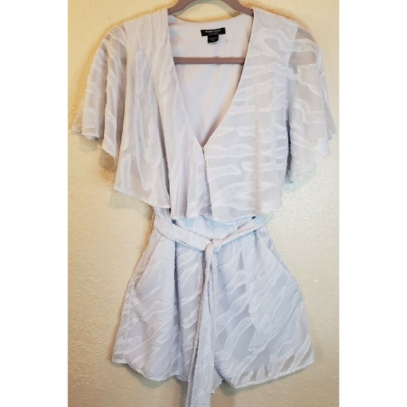 Guess By Marciano Frayed Romper, Size S, Blue - Picture 3 of 16